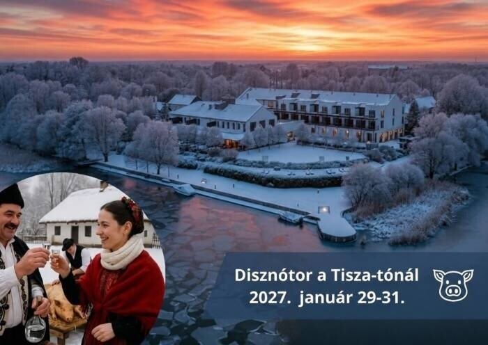 Disznótor a Tisza-tónál