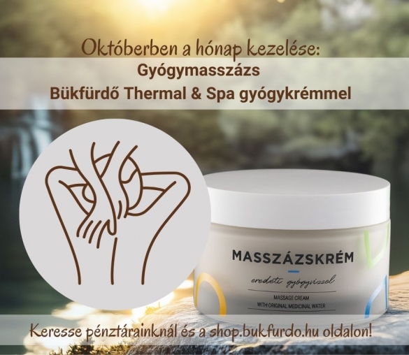 Októberi kedvencünk: Bükfürdő-masszázskrém