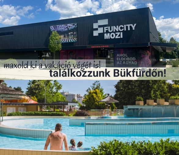 Funcity-belépő a fürdőjegy mellé!