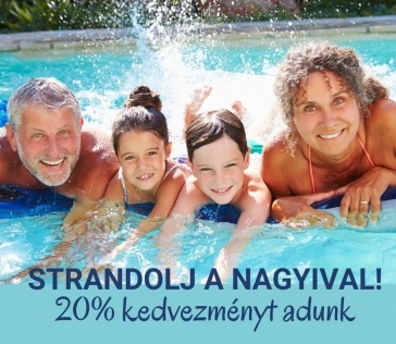 Strandolj a nagyival: nyáron 20% kedvezménnyel!