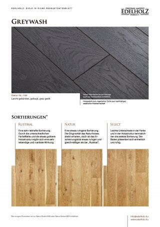 Greywash Straight plank