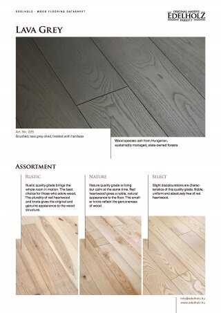 Lava Grey Ash Straight Plank