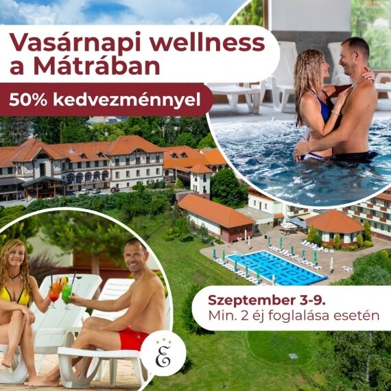 Vasárnapi wellness féláron Vasárnapi wellness féláron