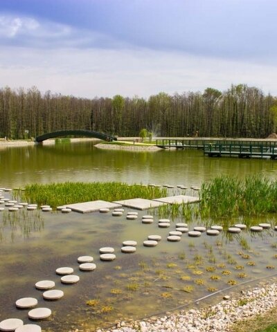 Termální jezero a ekologický park