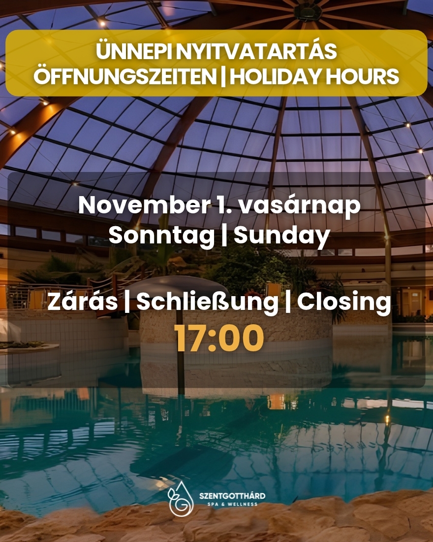 Am Sonntag, dem 1. November, haben wir bis 17:00 Uhr geöffnet!