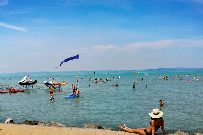 Beaching on Lake Balaton