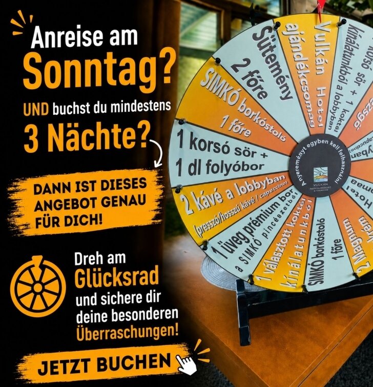 Dreh das Glücksrad und hol dir eine Überraschung!