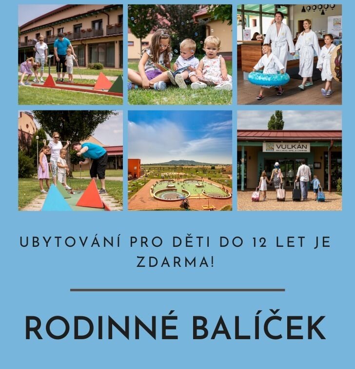 Rodinný balíček v hotelu Vulkan